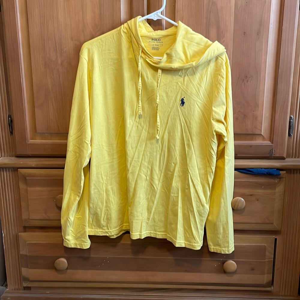 Yellow Medium Polo Ralph Lauren Shirt Hoodie